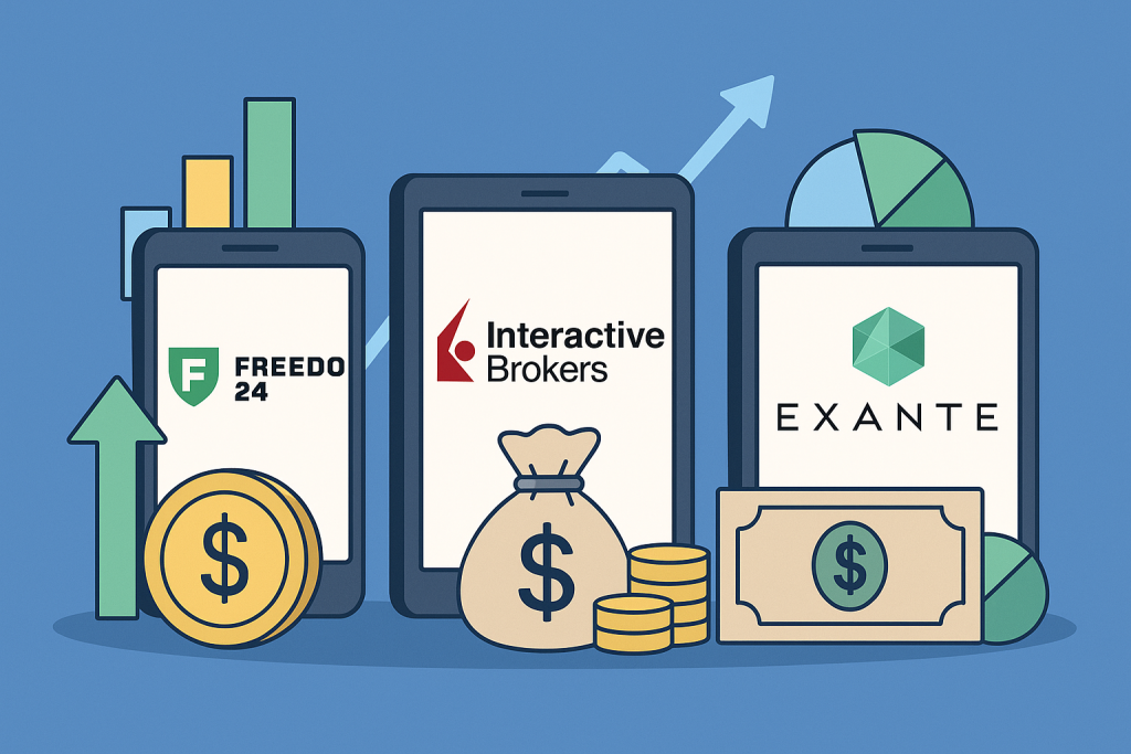 Порівняння брокерів Freedom24, Interactive Brokers та Exante для українців у 2025 році