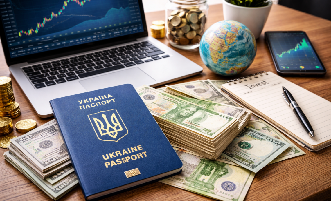 Легальне інвестування за кордоном для українців у 2025 році: паспорт України, долари, євро та фінансові графіки