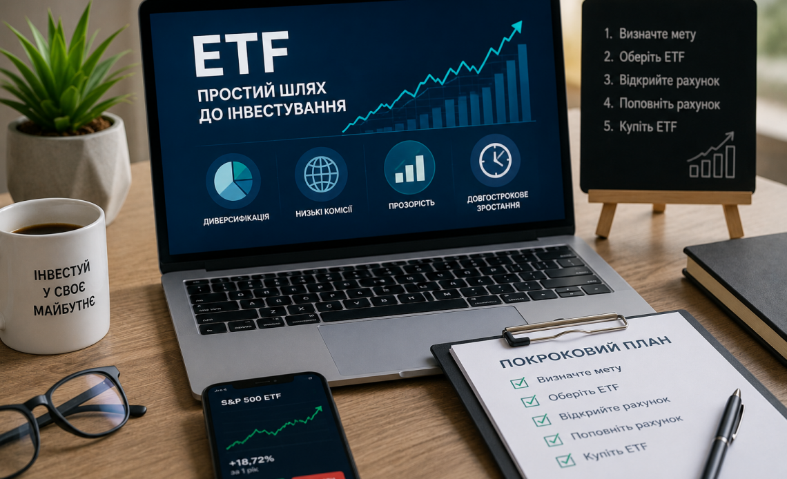 Покрокова купівля ETF через брокерський рахунок для початківців
